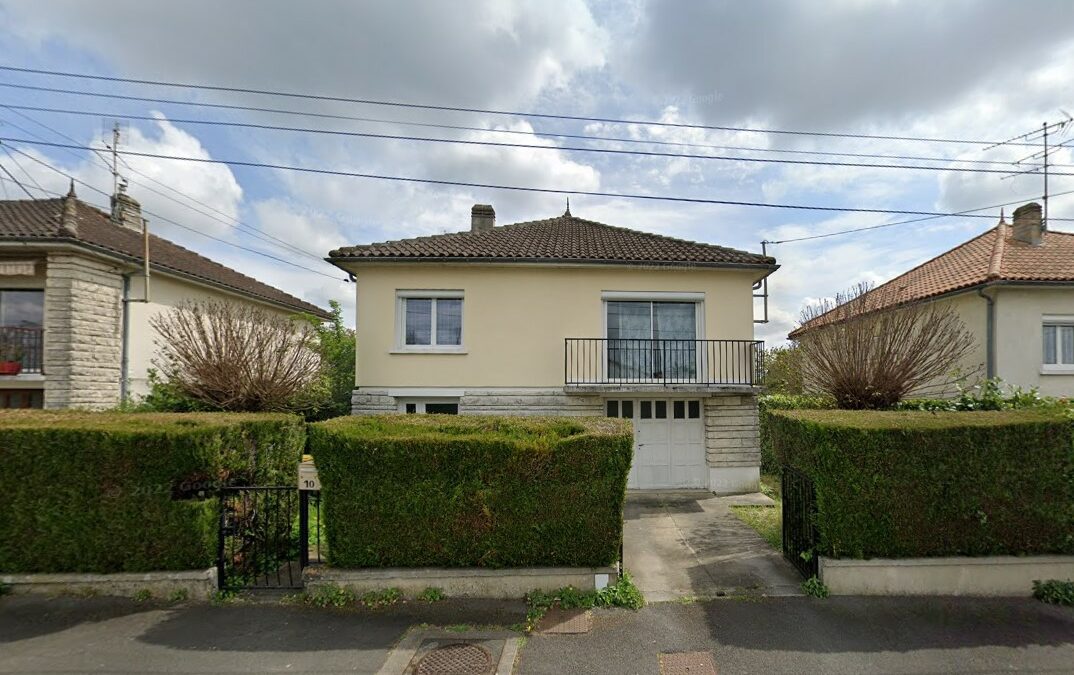 Angoulême – Saint-Cybard – Maison F4 avec garage et jardin