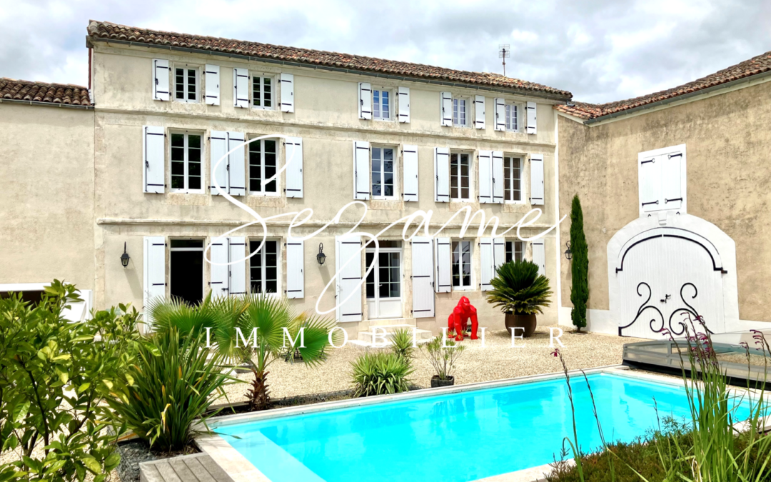 Saint-Genis-d’Hiersac – Superbe Maison Charentaise de caractère