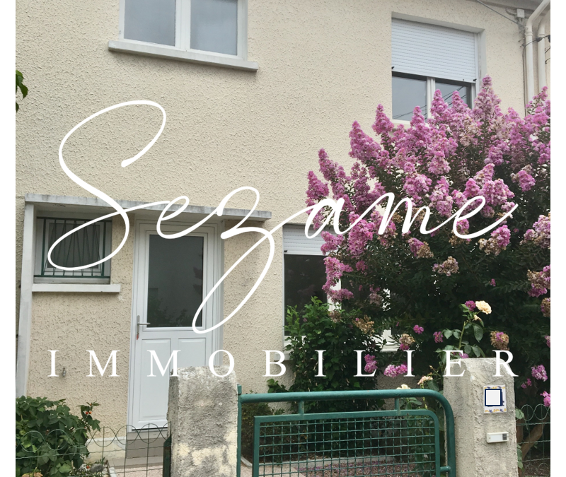 Exclusivité – Angoulême – Saint Cybard – Charmante Maison de ville F4 bis, jardin, garage