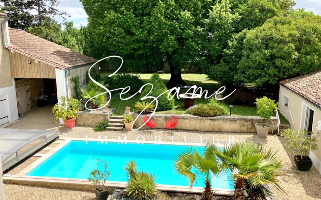 Saint-Genis-d’Hiersac – Superbe Maison Charentaise de caractère
