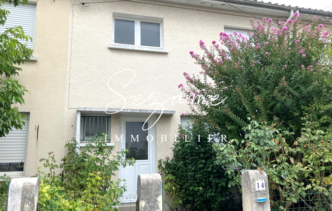 Exclusivité – Angoulême – Saint Cybard – Charmante Maison de ville F4 bis, jardin, garage