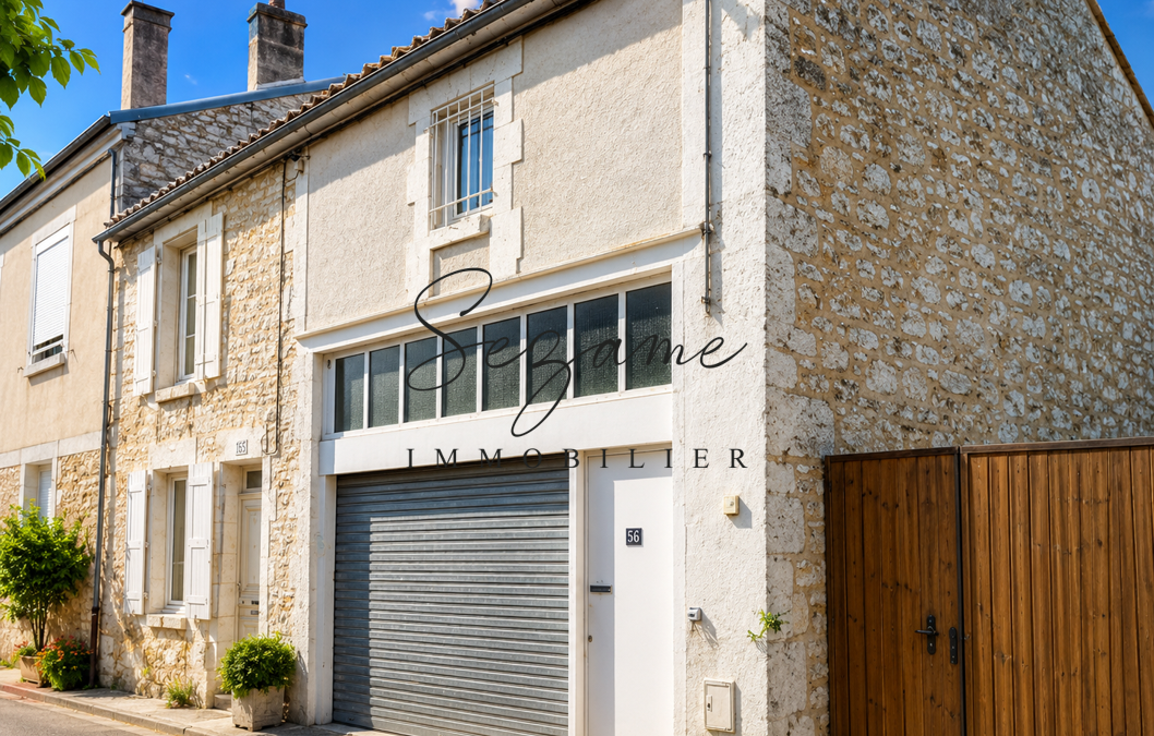 Angoulême – Victor Hugo – Agréable Maison F4 type Loft av garage et cour