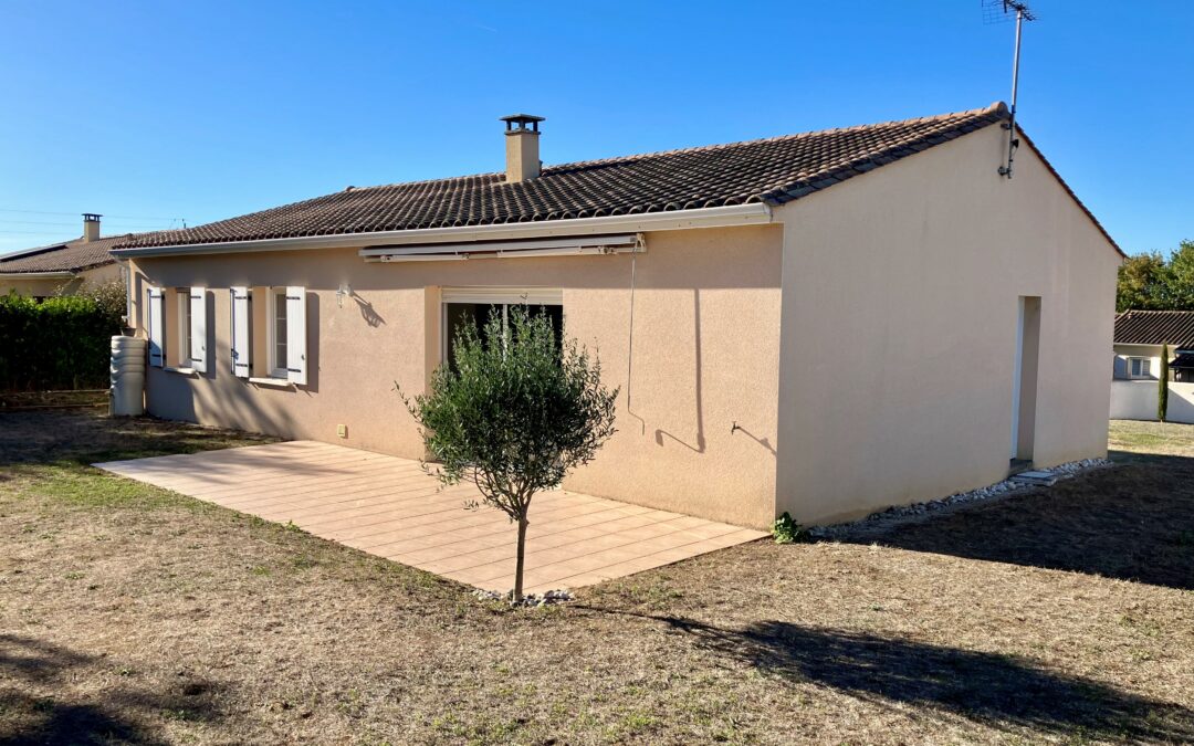 Champniers – Villa Plain-pied F4 BIS avec jardin