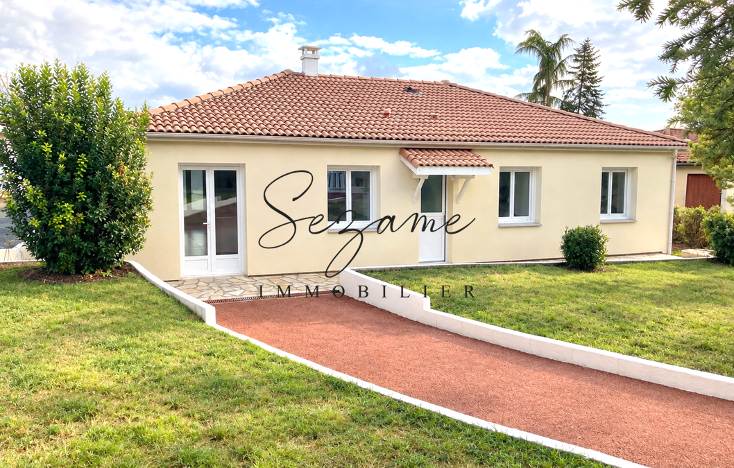 Champniers – 10 min Nord Angoulême – Belle Maison P/P F4, indépendante, entièrement rénovée